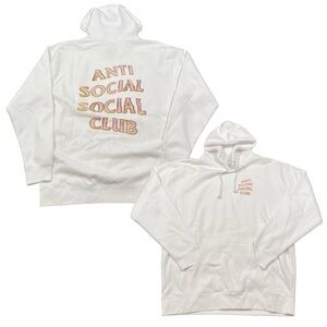 ASSC Anti Social Social Club Hoodie White Sweatshirt Size XL (Retail $90)